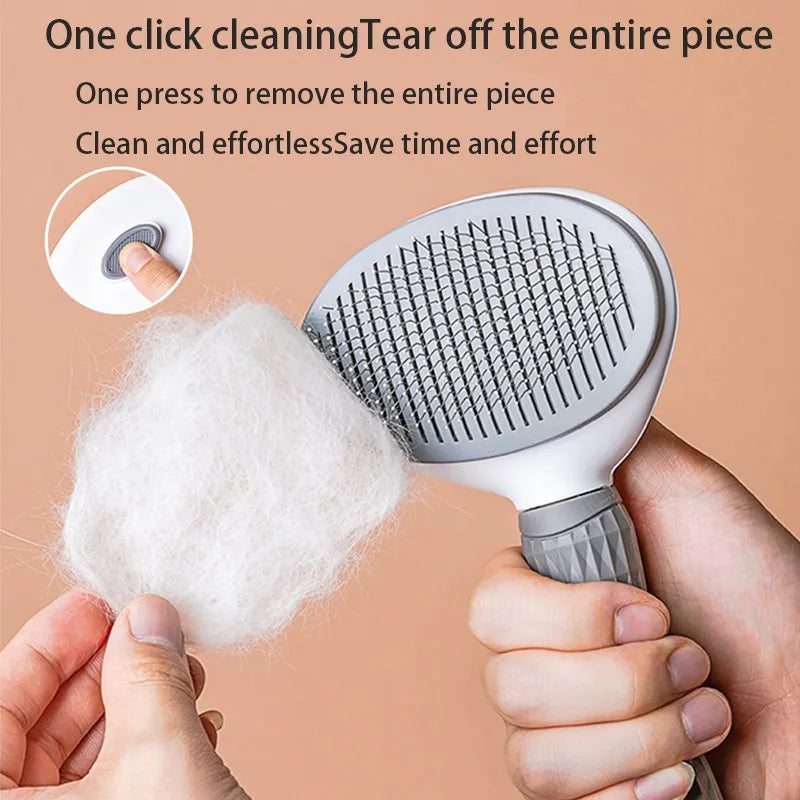 Pet Hair Brush & Comb for Dogs & Cats