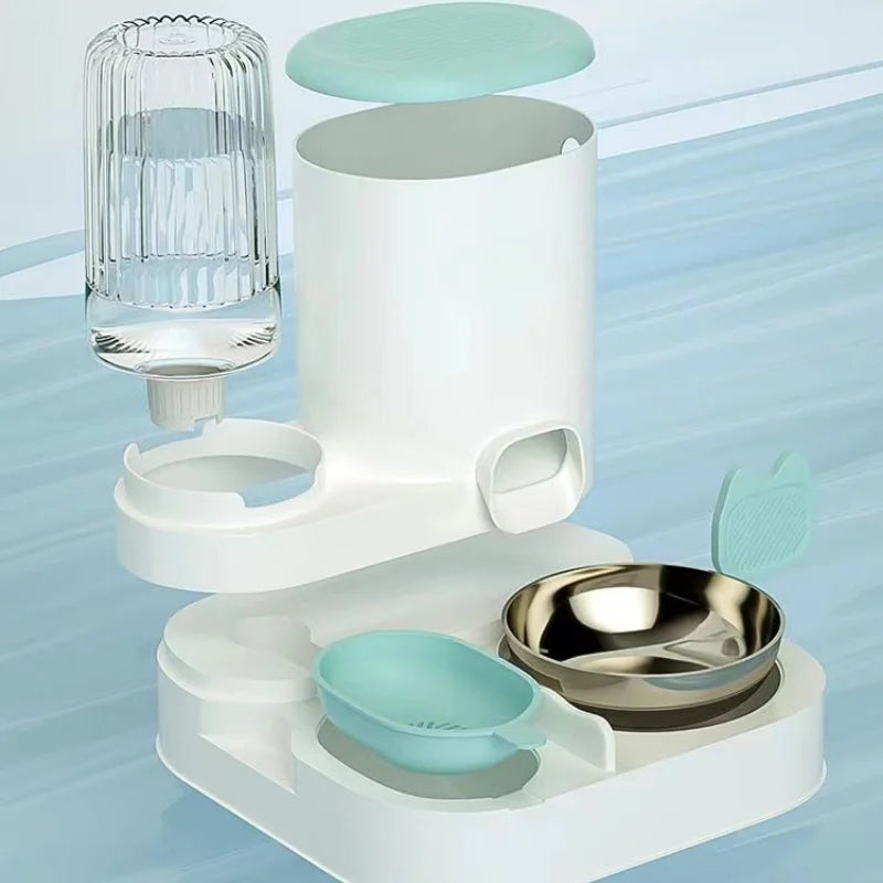 🐾 Automatic Pet Feeder & Water Dispenser Bowl