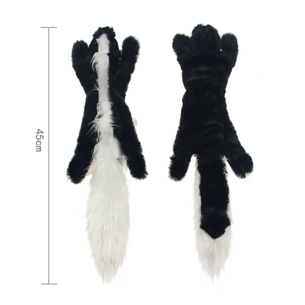 Simulated Animal No Stuffing Dog Toy with Squeakers and Crinkles