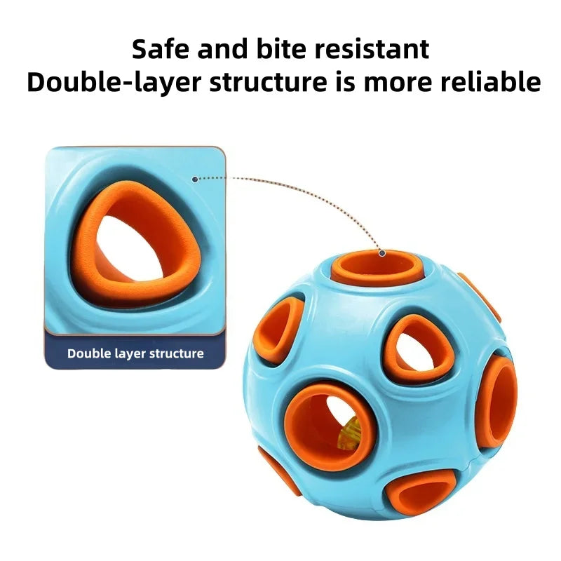 Interactive Dog Ball Toy – Sound & Treat Dispenser