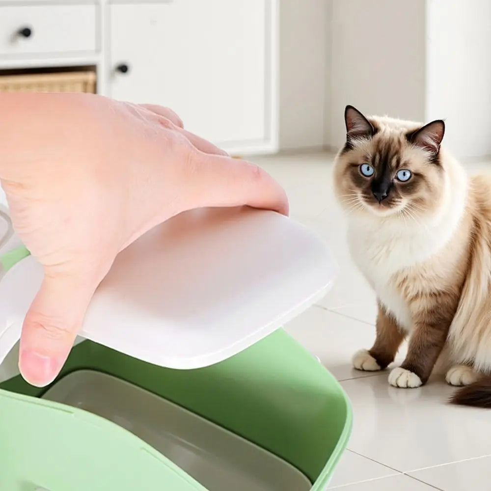 2-in-1 Automatic Cat Water Fountain & Feeder