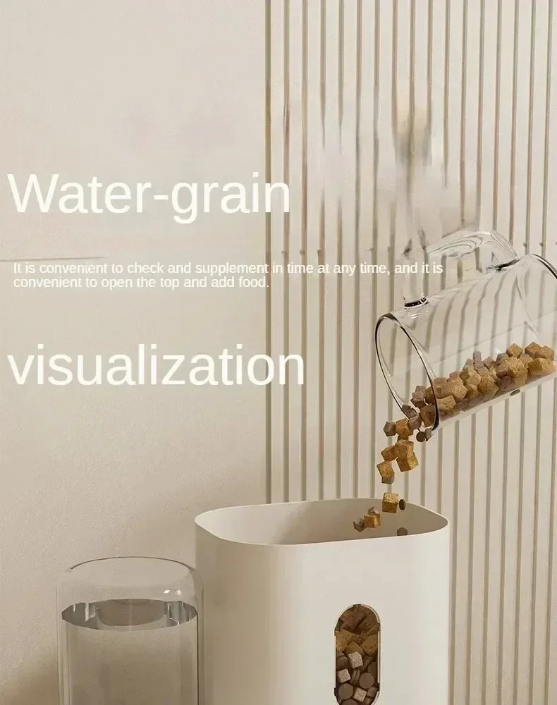 2-in-1 Automatic Pet Feeder & Water Dispenser