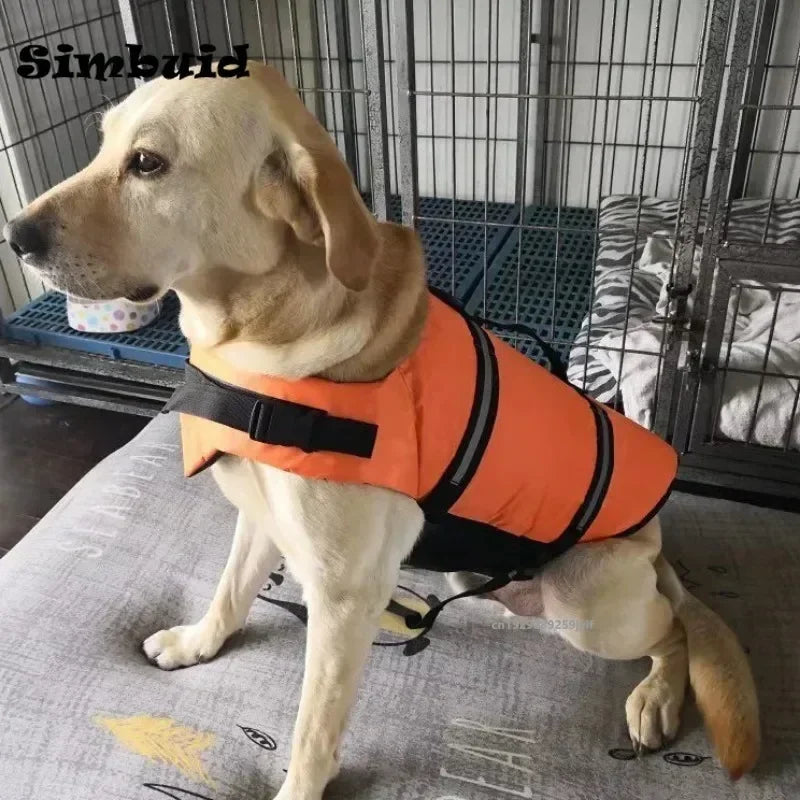 Reflective Dog Life Jacket – Adjustable Swim Vest