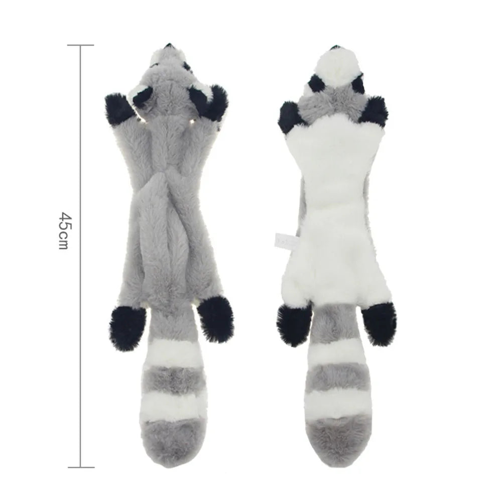 Simulated Animal No Stuffing Dog Toy with Squeakers and Crinkles