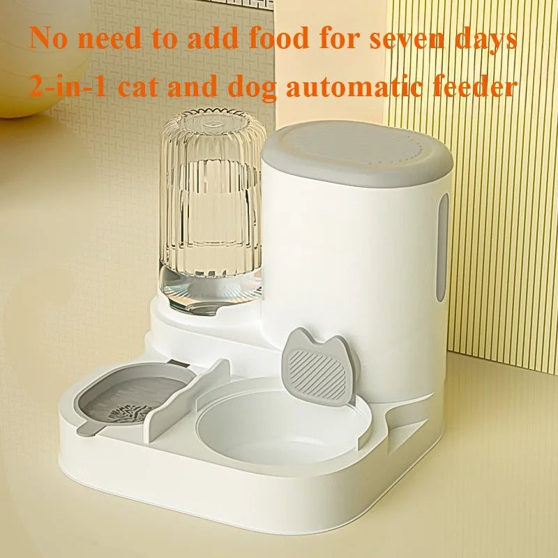 🐾 Automatic Pet Feeder & Water Dispenser Bowl