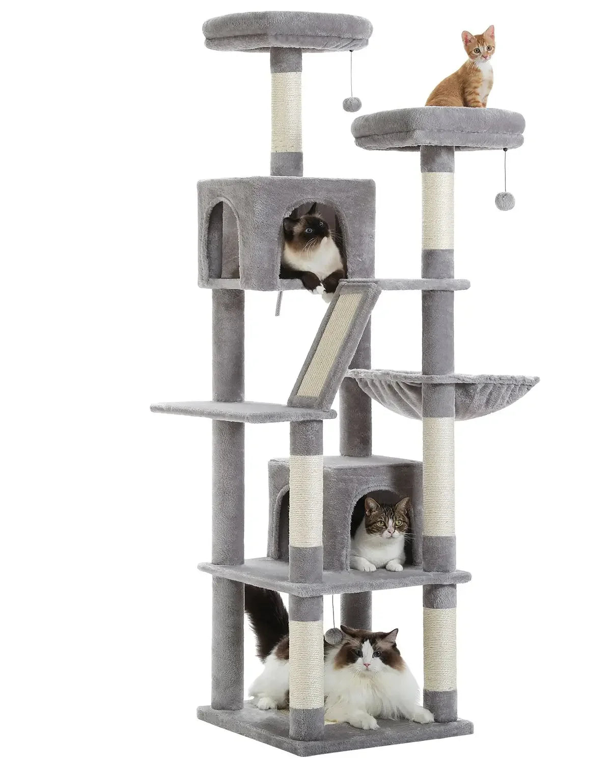 CozyPaws Large Cat Tree Tower with Scratching Posts