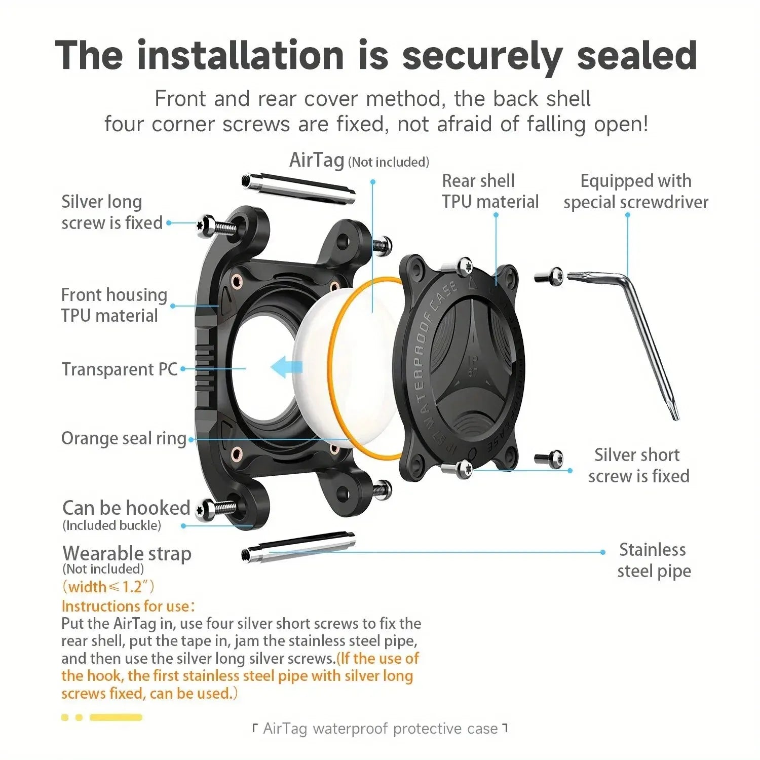 CollarLock AirTag Case