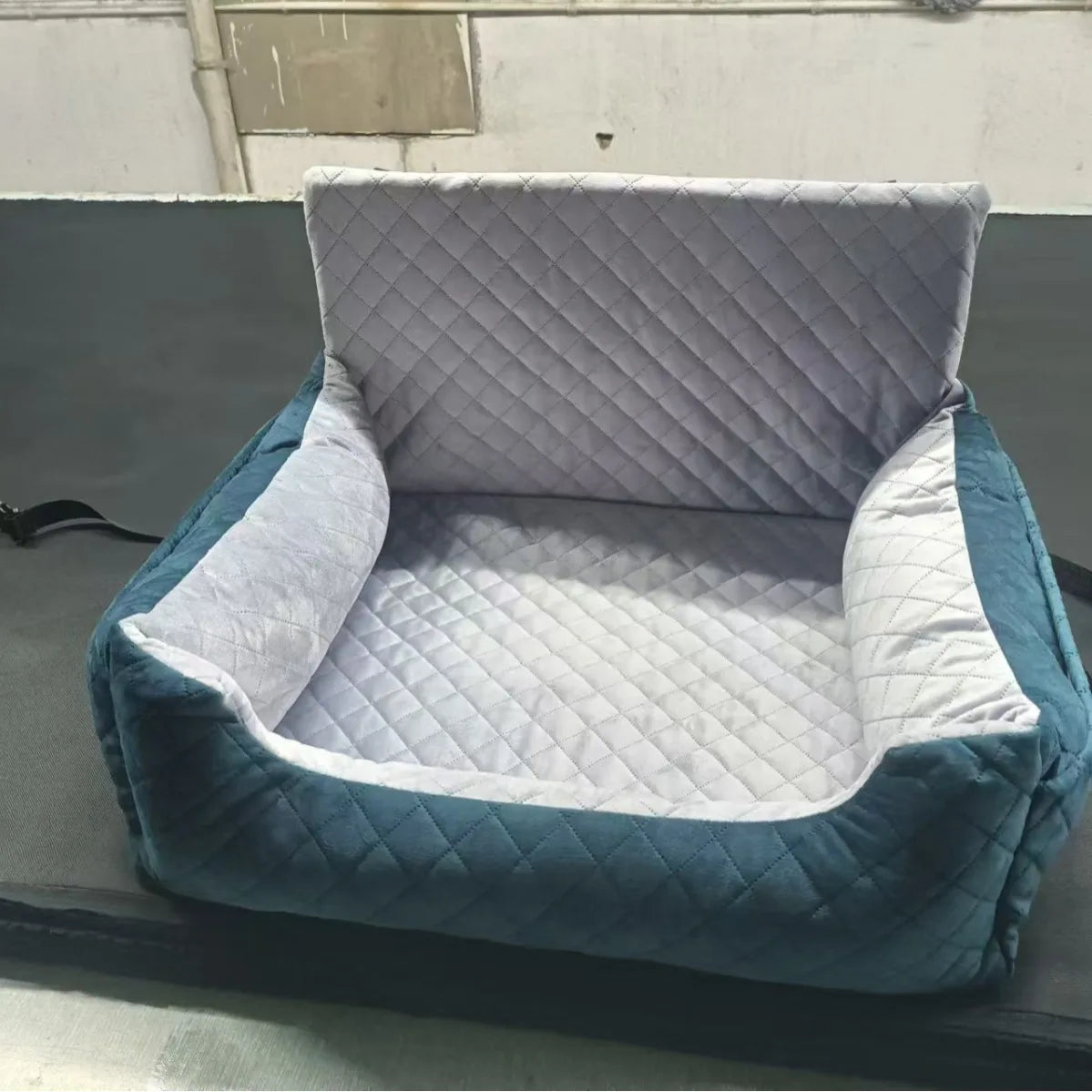 CozyPaws Dog Car Booster Seat with Storage Pocket