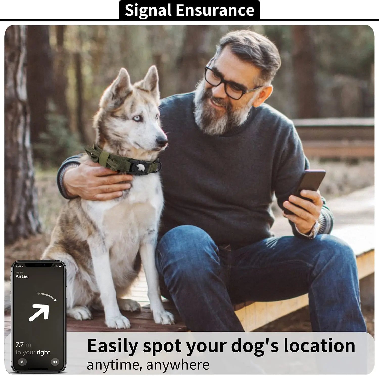 AlphaTag Military Dog Collar