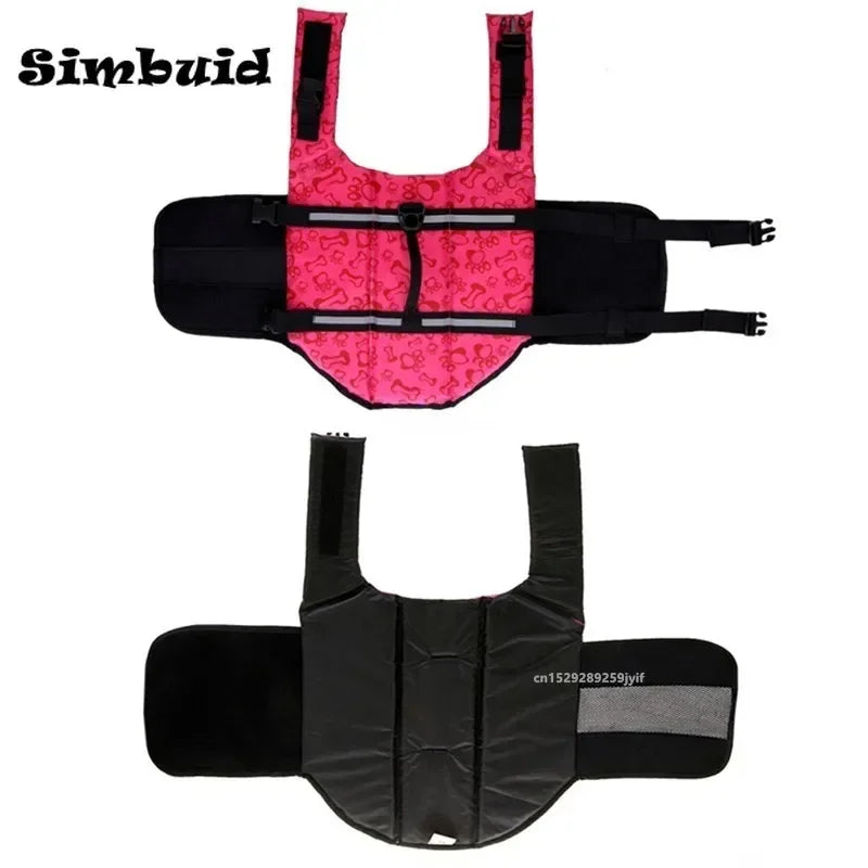 Reflective Dog Life Jacket – Adjustable Swim Vest