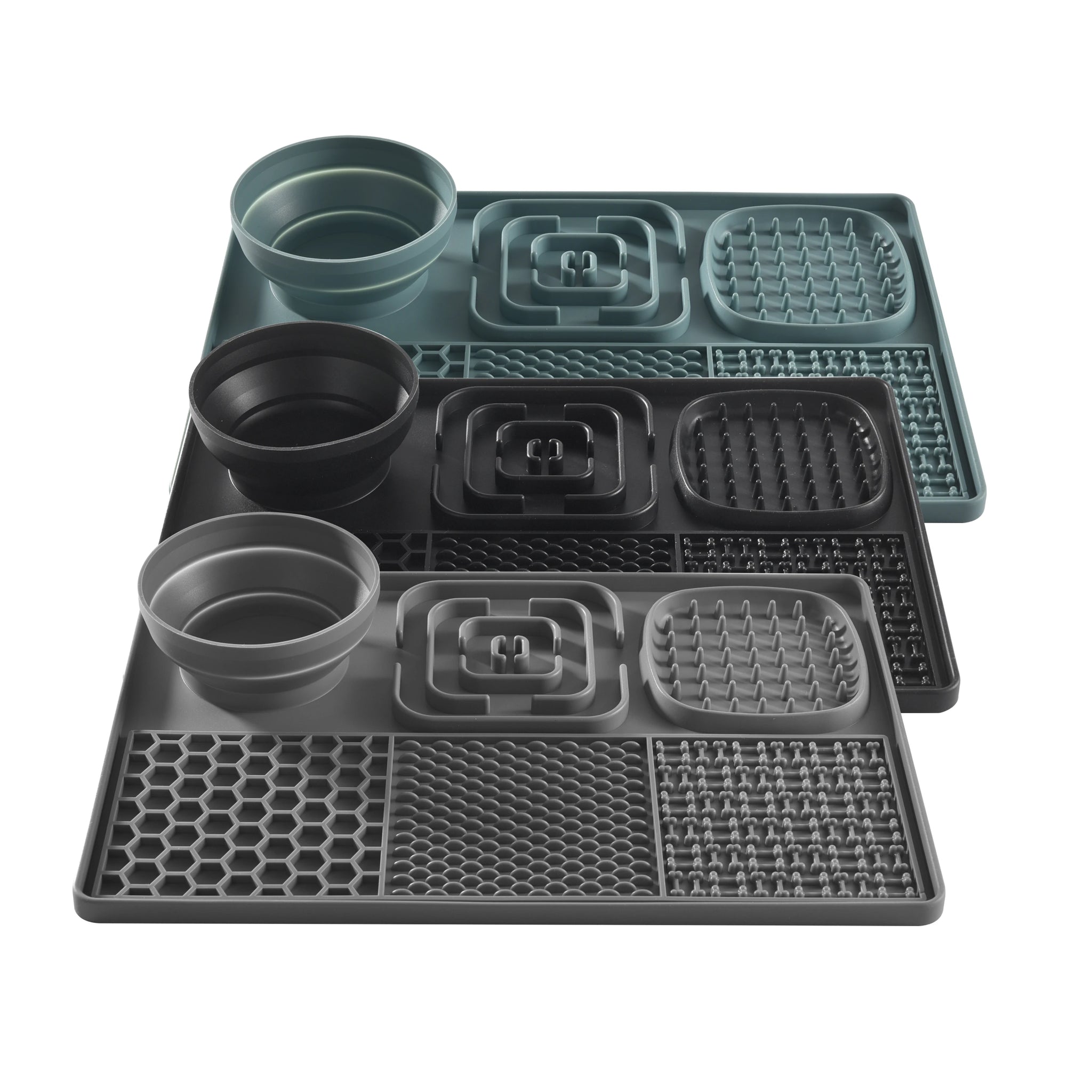 Silicone dog licking pad, slow feeder with suction cup for food and water without BPA