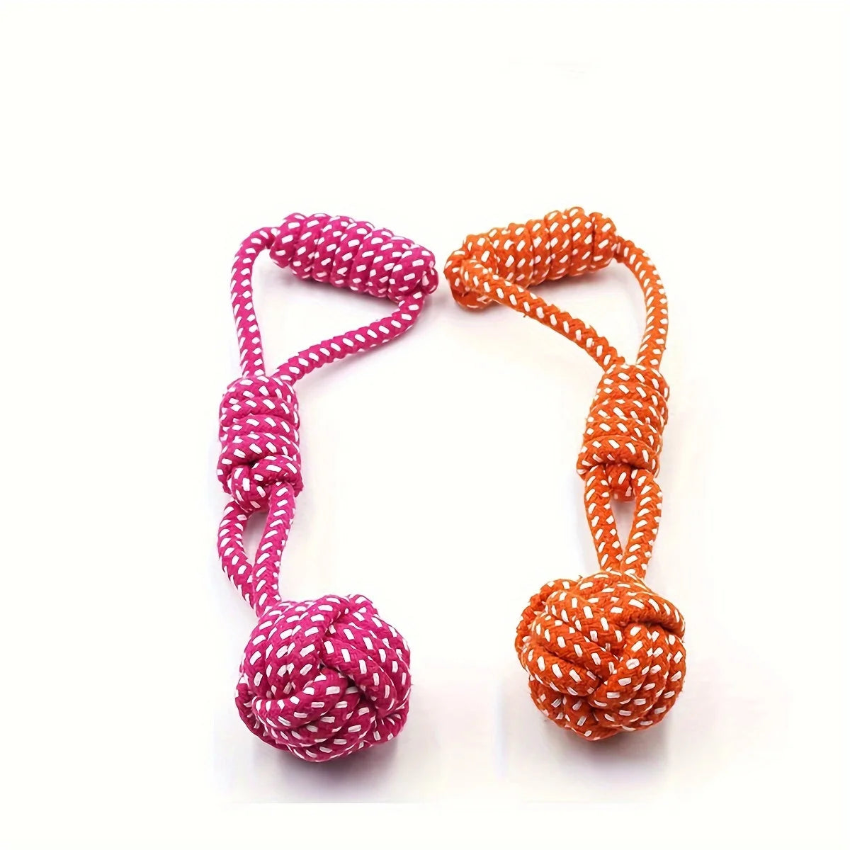 Durable Dog Rope Toy with Ball – All-Breed Chew and Tug Plaything