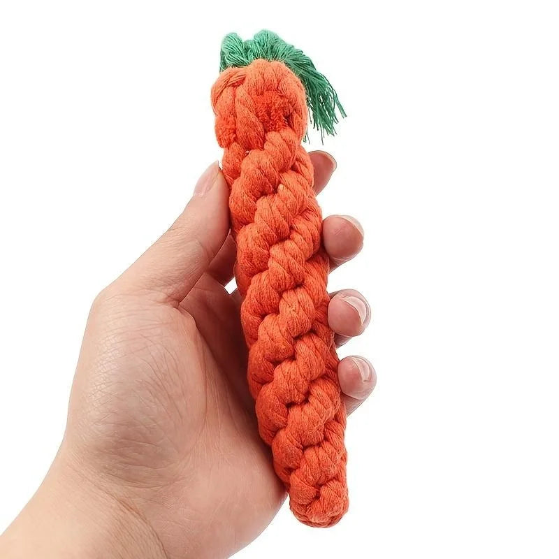 CozyPaws Carrot Rope Toy for Dogs and Cats