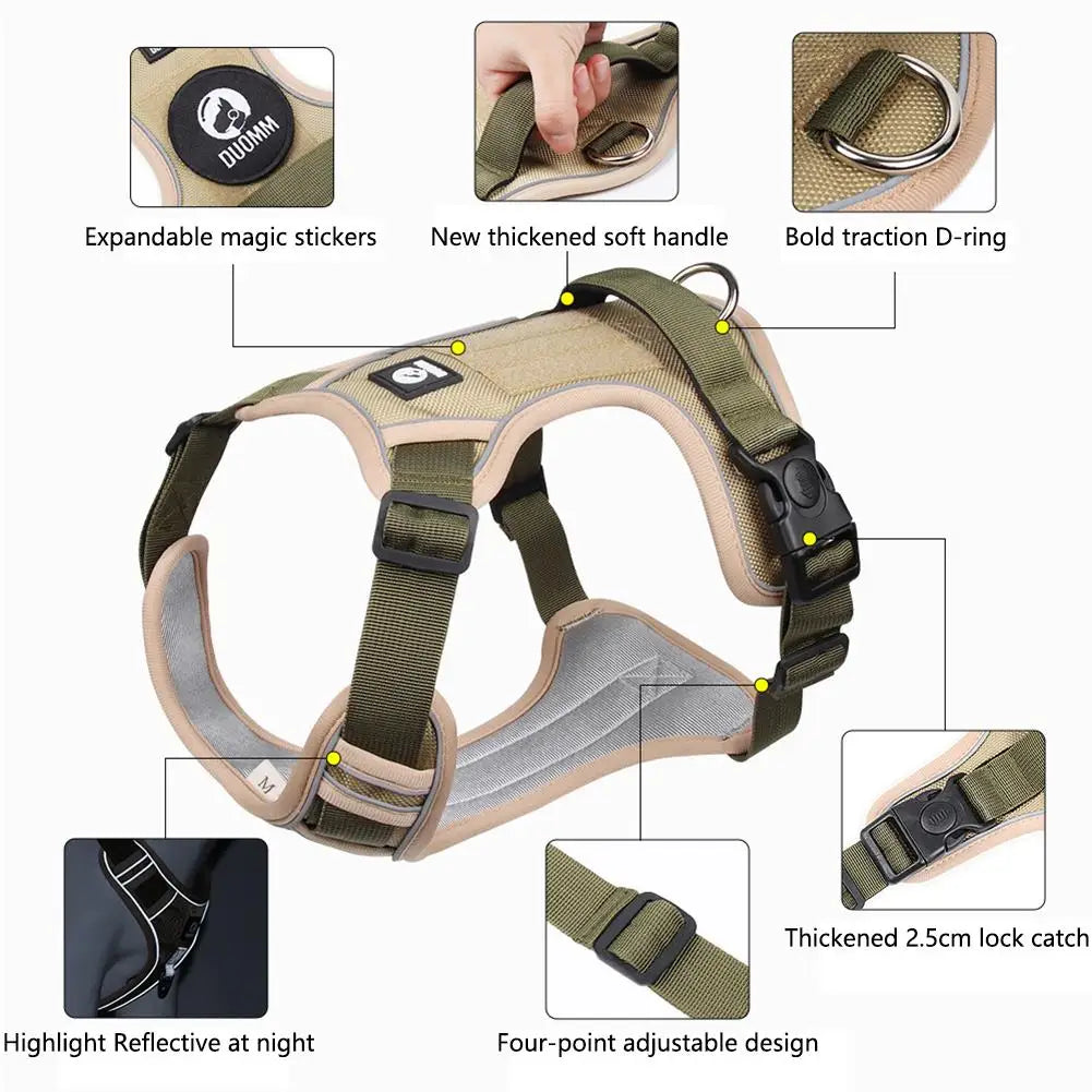 Adjustable Oxford Dog Harness Vest