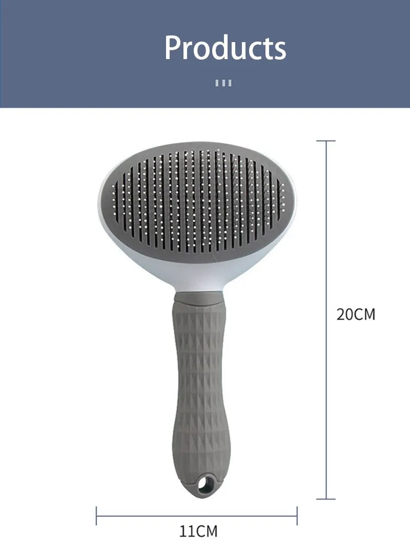 Pet Hair Brush & Comb for Dogs & Cats