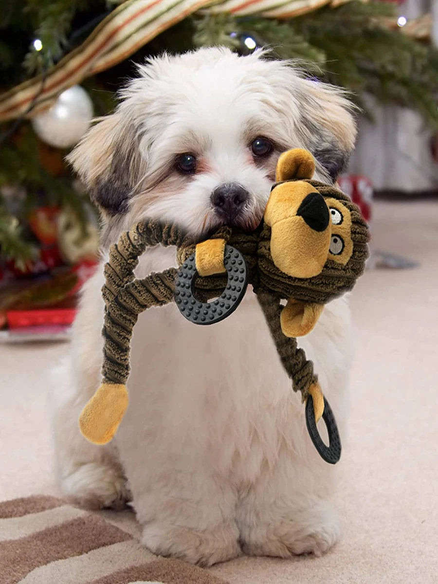 Squeaky Monkey, Cow, or little Bear - Dog Toy