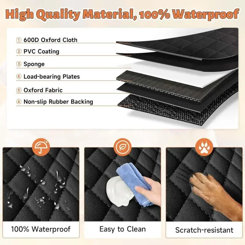 Hard Bottom Dog Car Seat Extender Cover