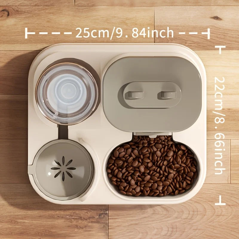 2-in-1 Automatic Pet Feeder & Water Dispenser