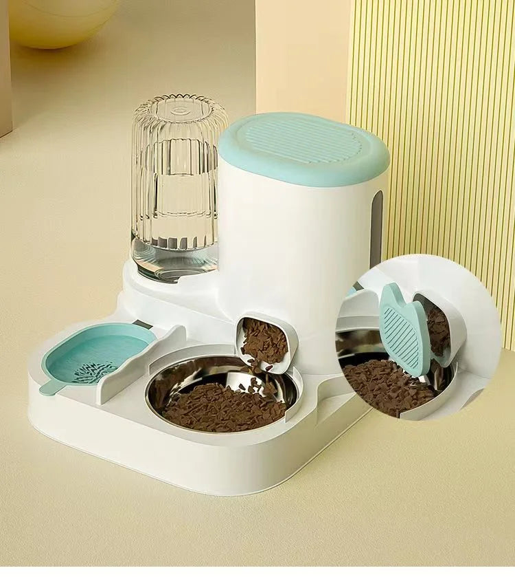 🐾 Automatic Pet Feeder & Water Dispenser Bowl