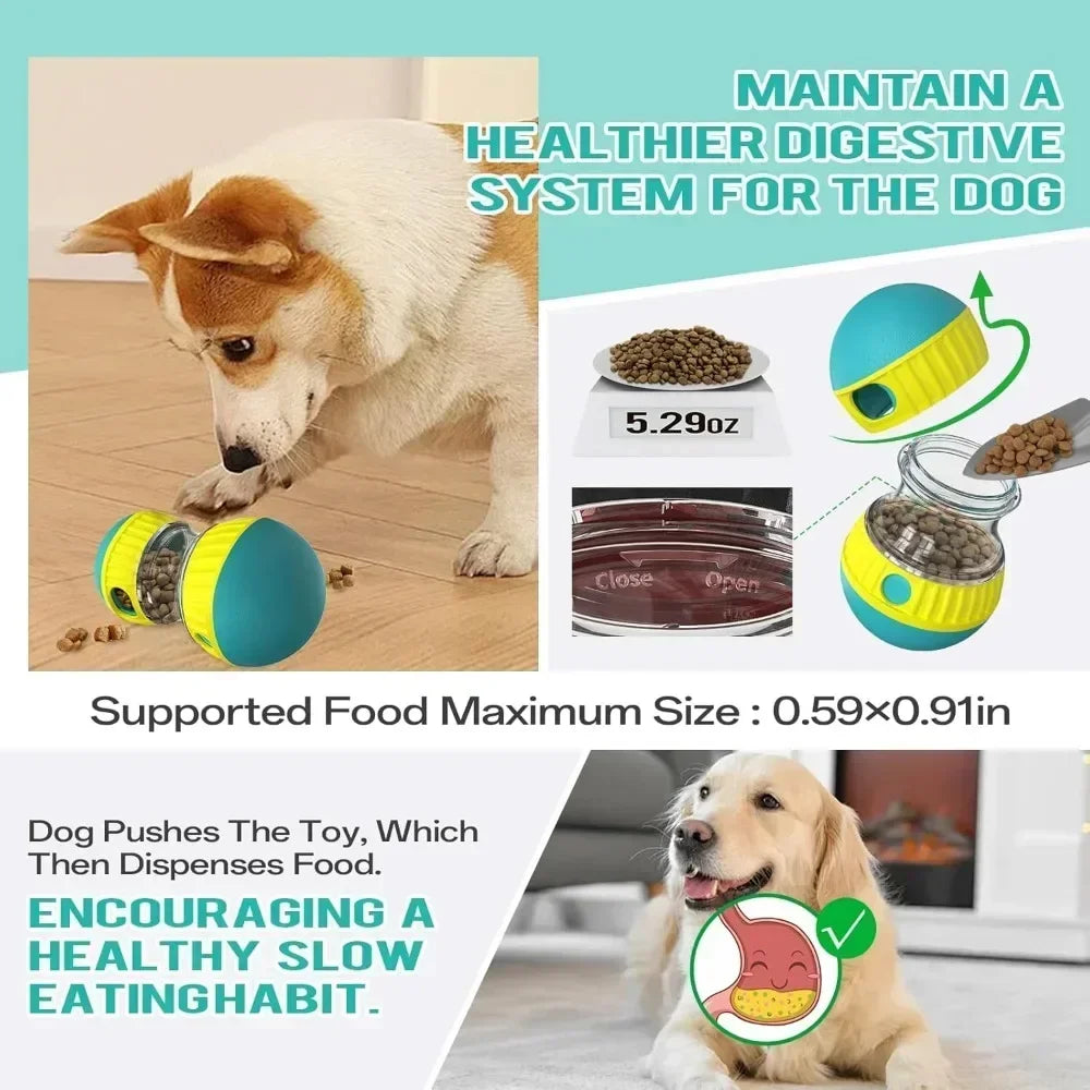 Adjustable Dog Treat Dispenser Ball