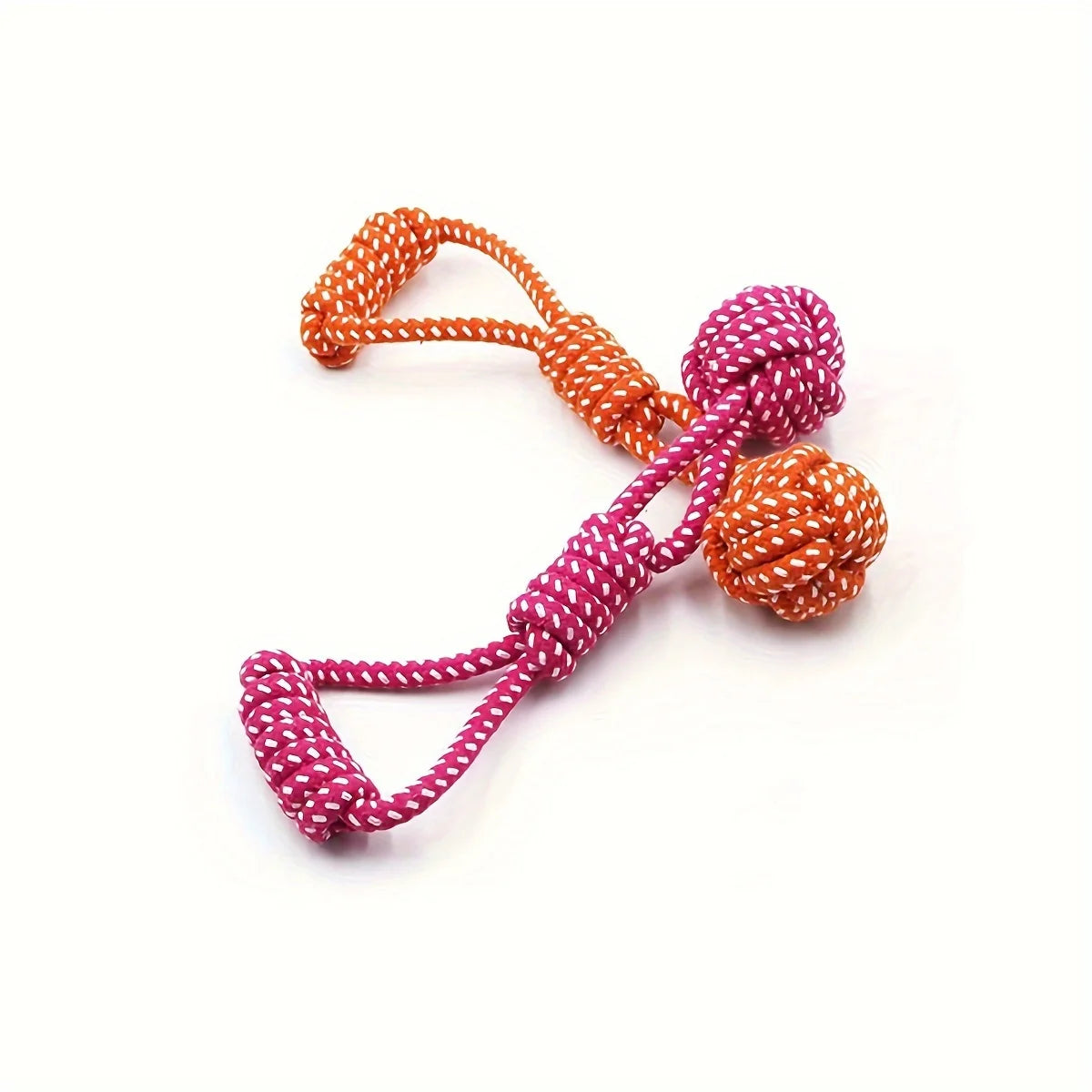 Durable Dog Rope Toy with Ball – All-Breed Chew and Tug Plaything