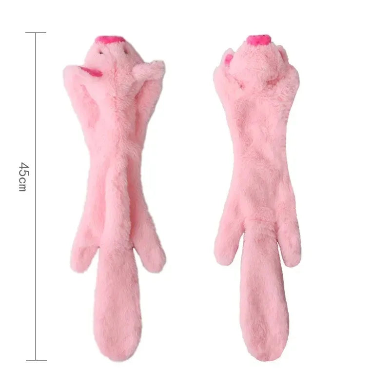Simulated Animal No Stuffing Dog Toy with Squeakers and Crinkles