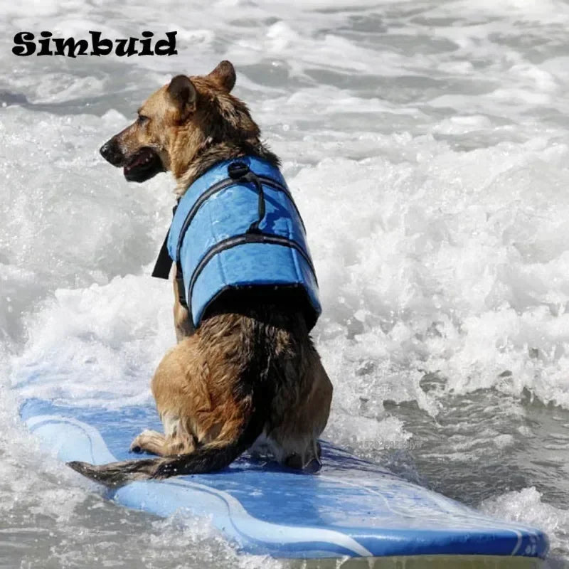 Reflective Dog Life Jacket – Adjustable Swim Vest