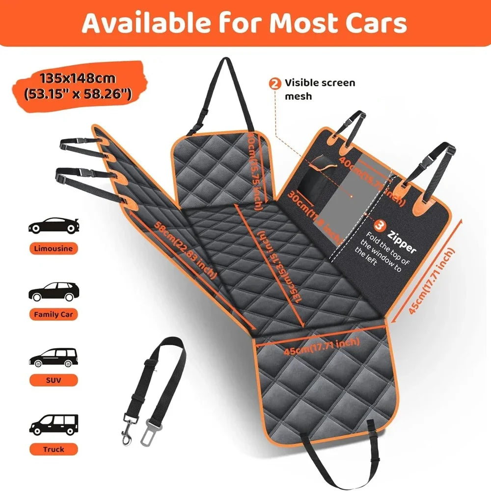 DC PET Waterproof Dog Car Seat Cover