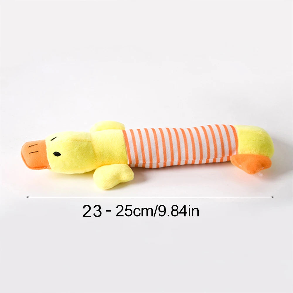 Simulated Animal No Stuffing Dog Toy with Squeakers and Crinkles