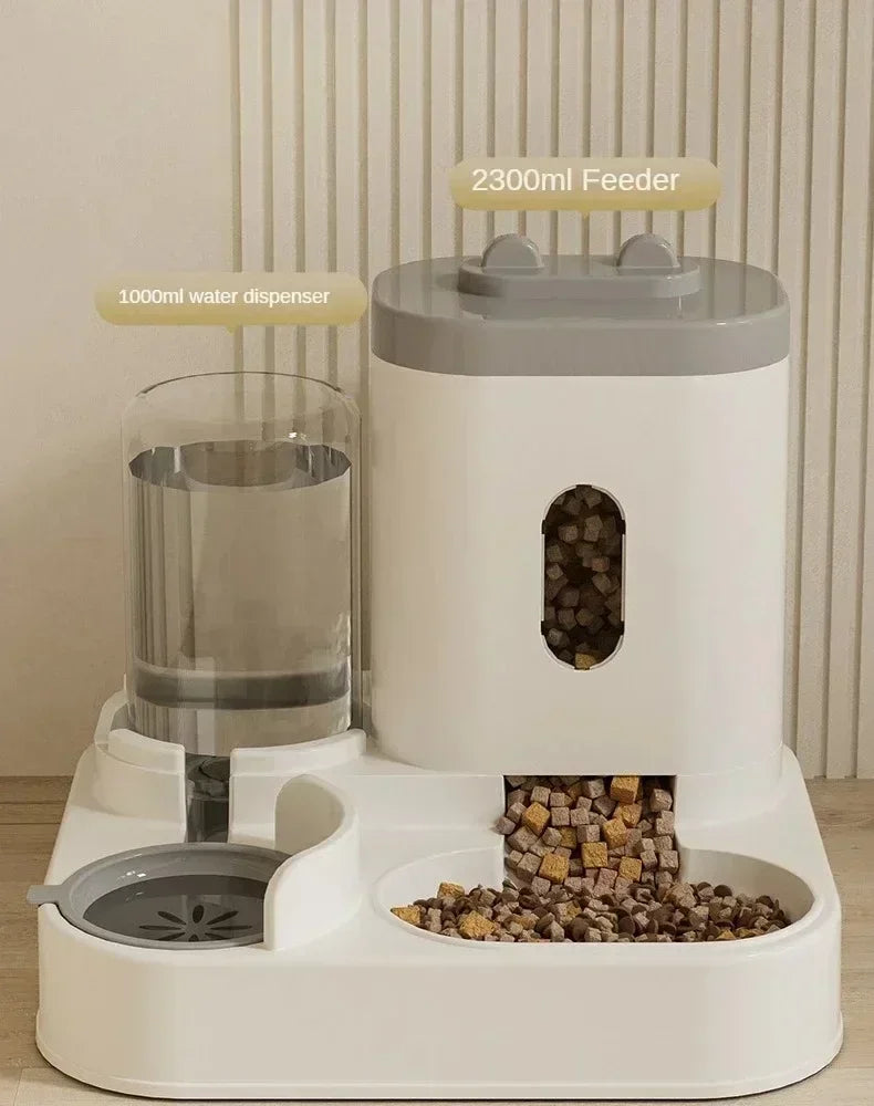2-in-1 Automatic Pet Feeder & Water Dispenser
