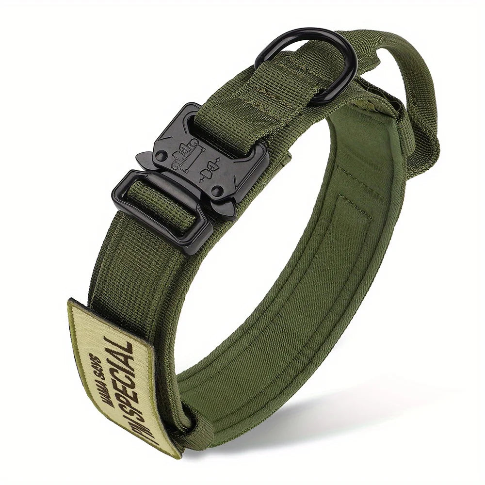 🐕 Tactical Dog Collar with Handle