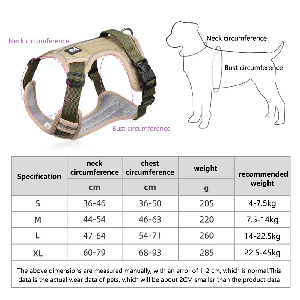 Adjustable Oxford Dog Harness Vest