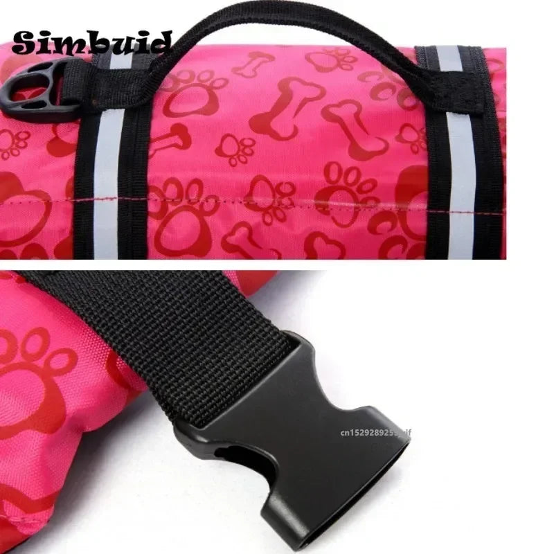 Reflective Dog Life Jacket – Adjustable Swim Vest