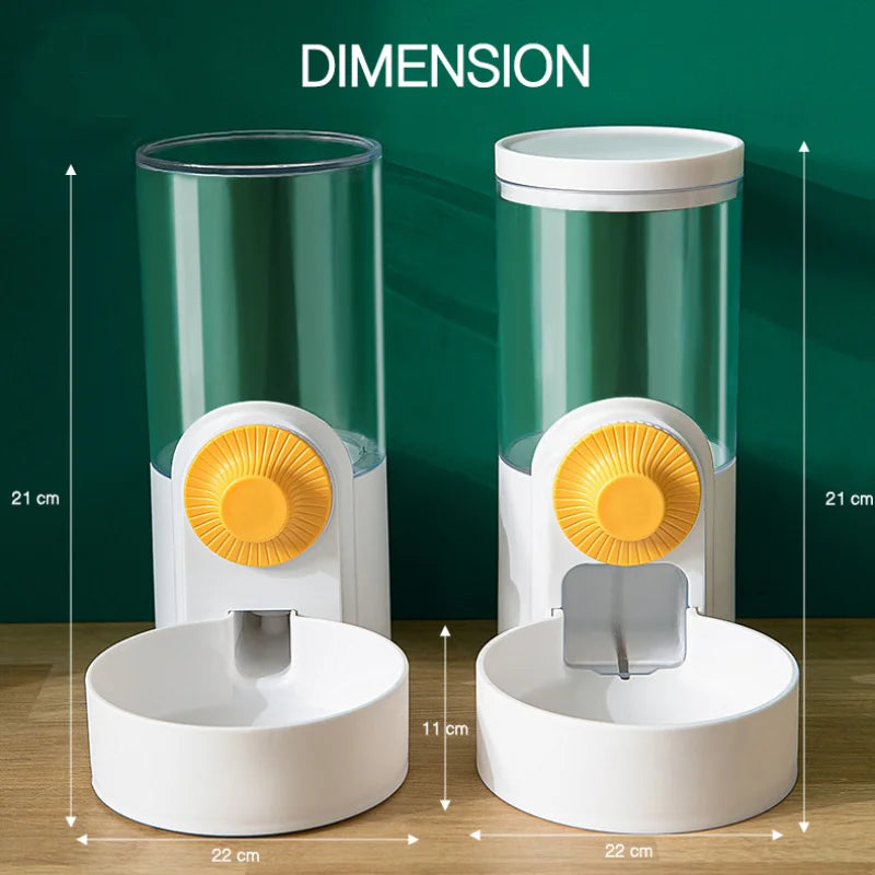 Automatic Hanging Pet Feeder & Water Bottle