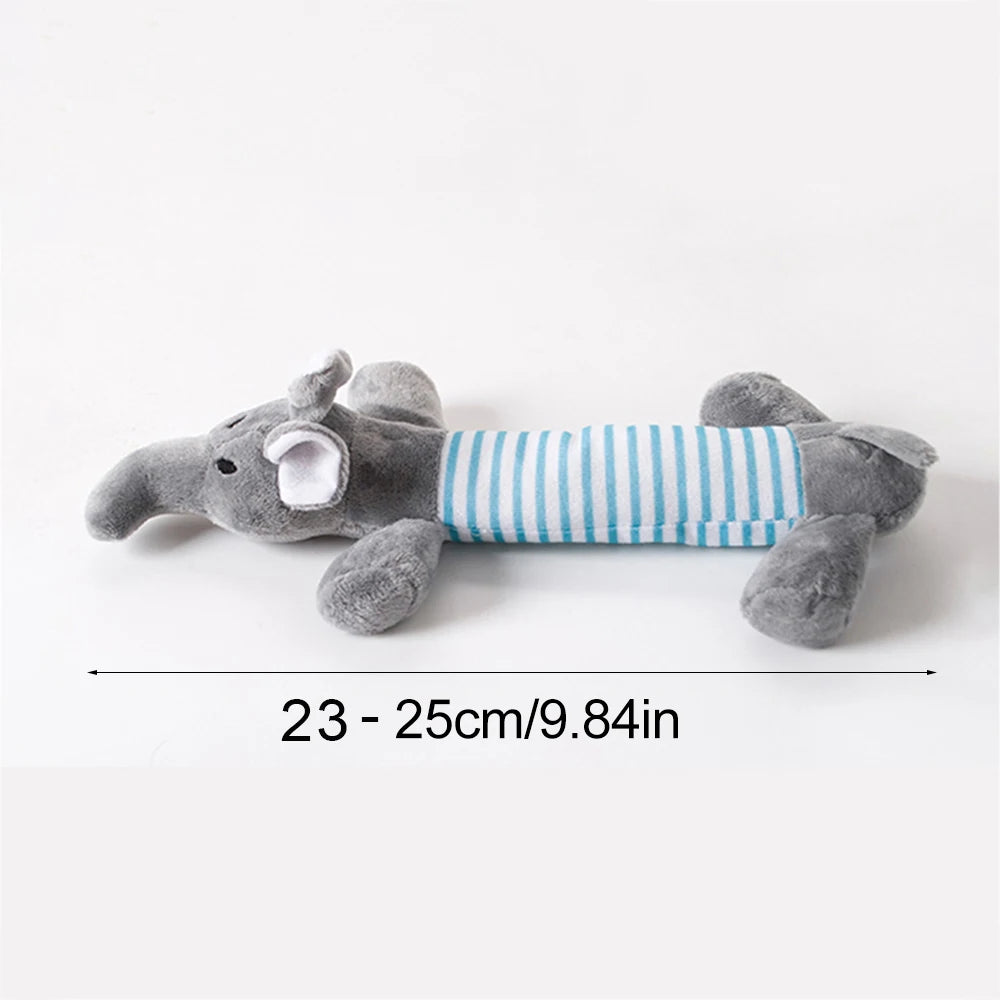 Simulated Animal No Stuffing Dog Toy with Squeakers and Crinkles