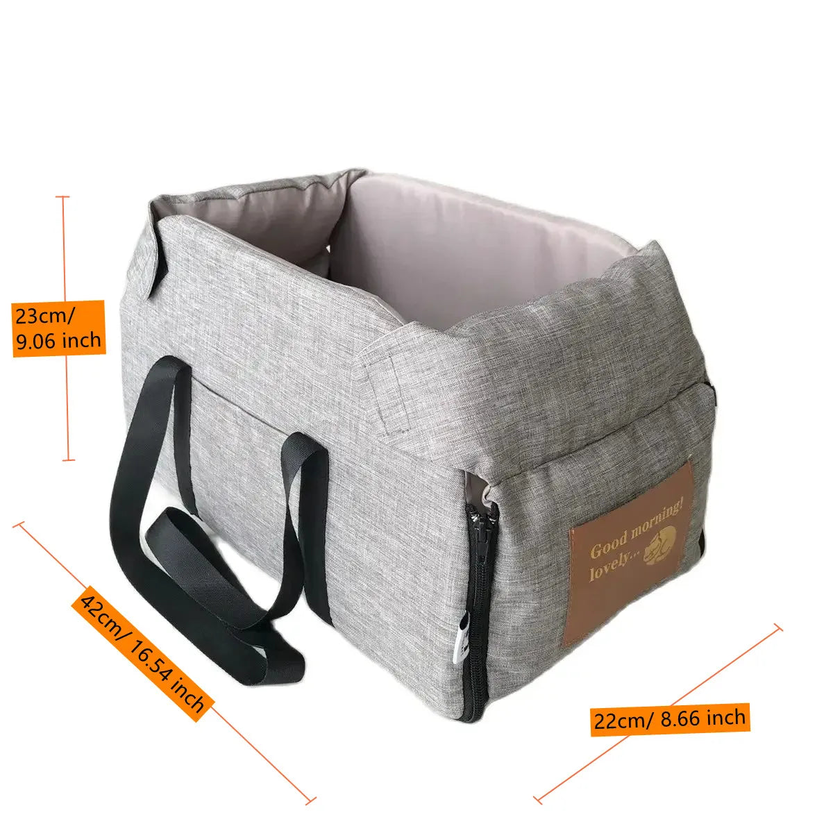 Portable Pet Car Seat Bed – Travel Safe & Comfy