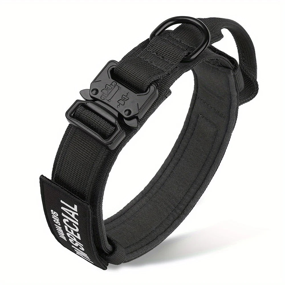 🐕 Tactical Dog Collar with Handle