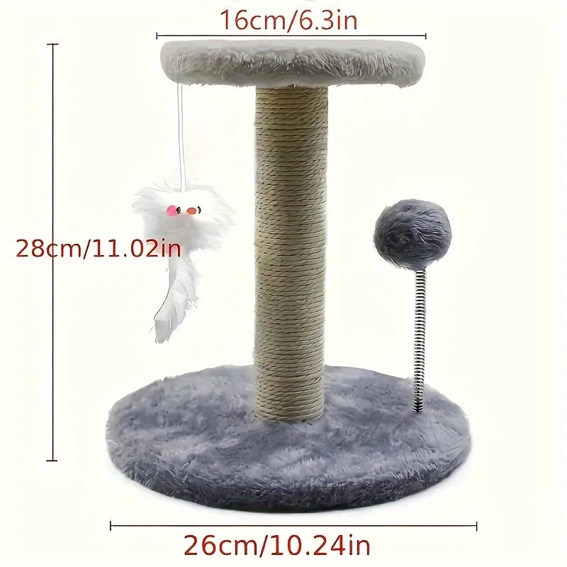 KEMORELA Cat Tree Tower with Scratching Post and Toys