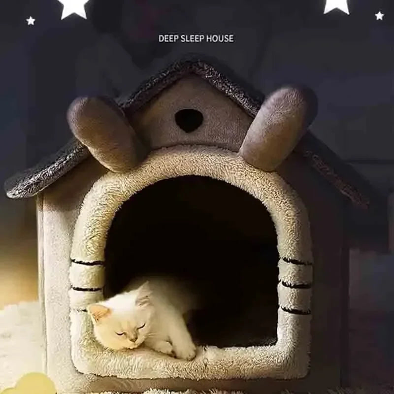 Indoor Pet Tent Bed with Cushion