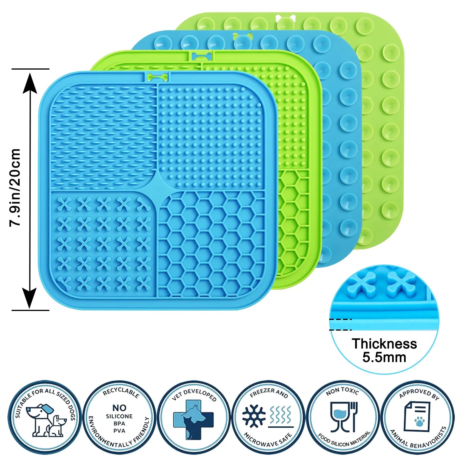 CozyPaws Silicone Lick Mat for Dogs and Cats