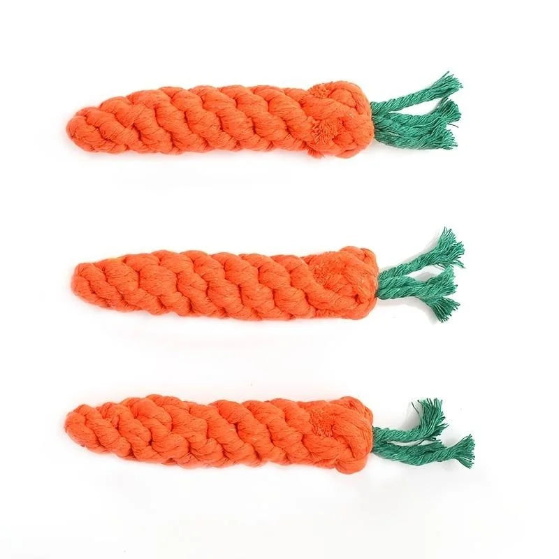 CozyPaws Carrot Rope Toy for Dogs and Cats