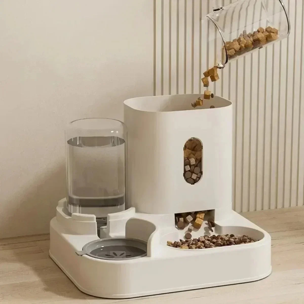 2-in-1 Automatic Pet Feeder & Water Dispenser