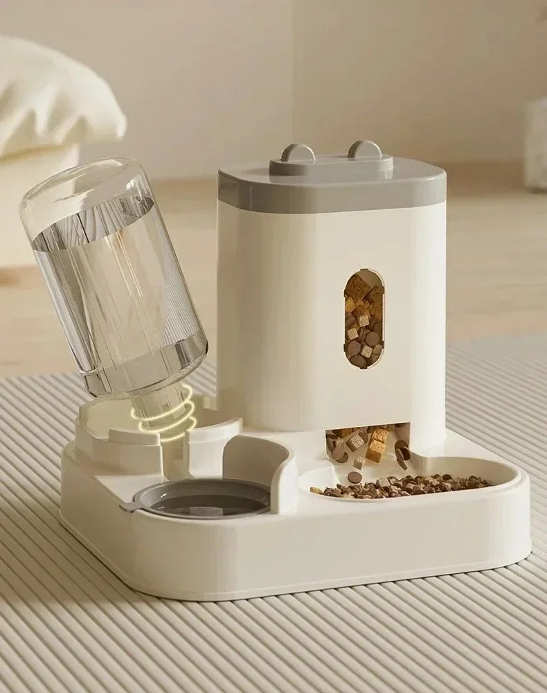 2-in-1 Automatic Pet Feeder & Water Dispenser