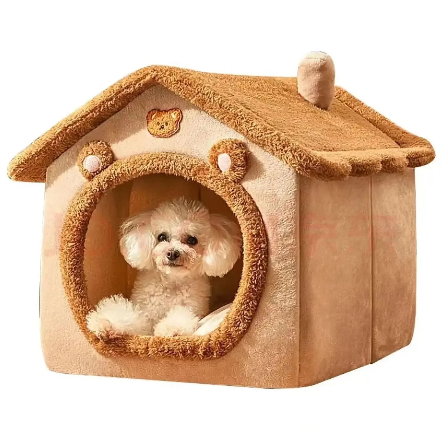 Indoor Pet Tent Bed with Cushion