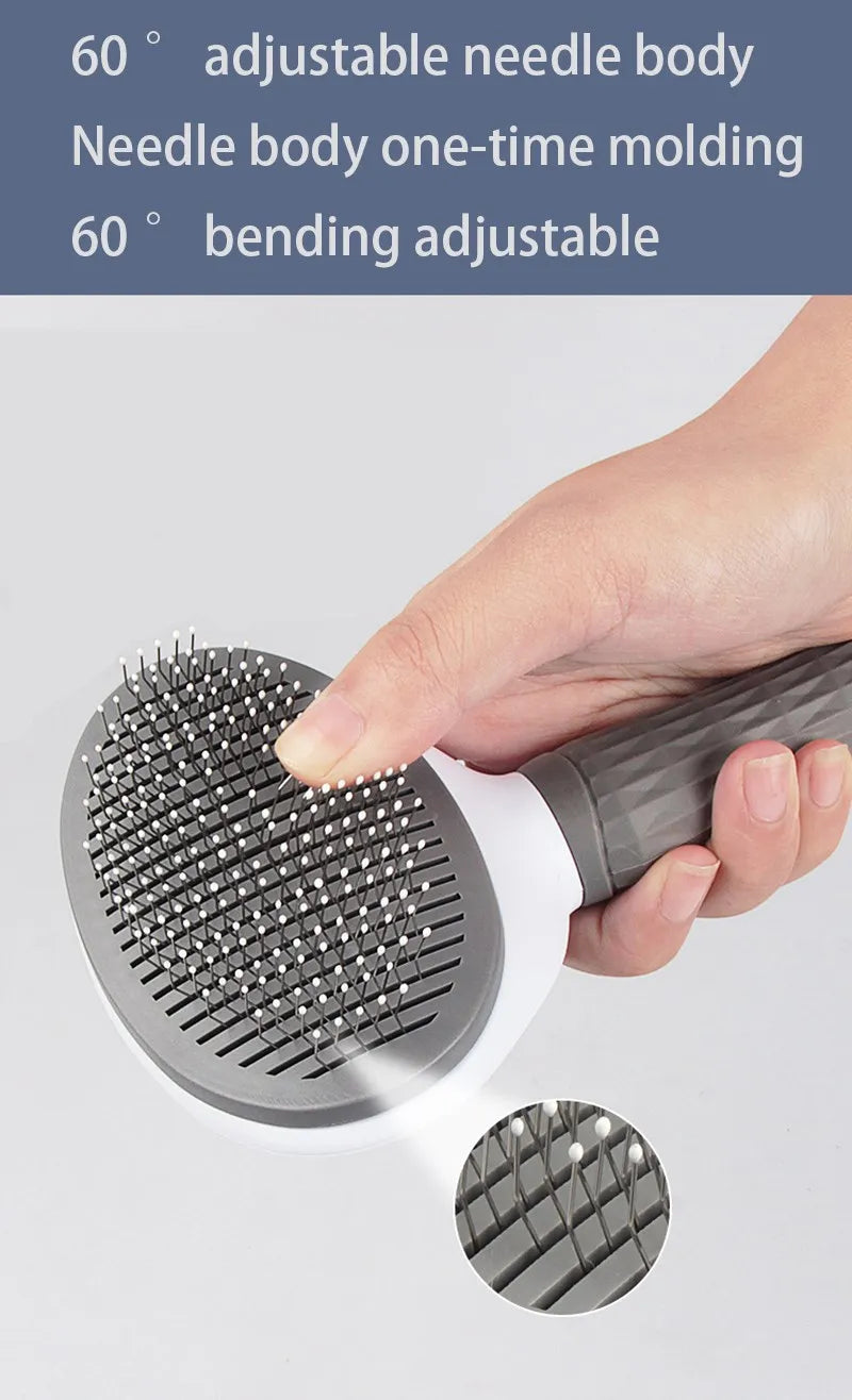 Pet Hair Brush & Comb for Dogs & Cats