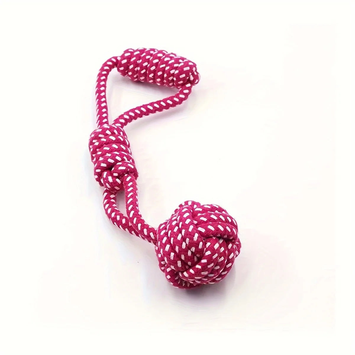 Durable Dog Rope Toy with Ball – All-Breed Chew and Tug Plaything