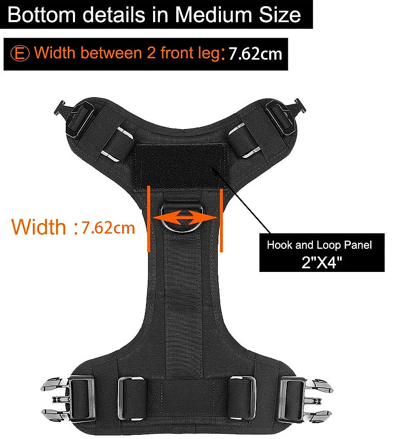 Tactical Dog Harness & Leash Set