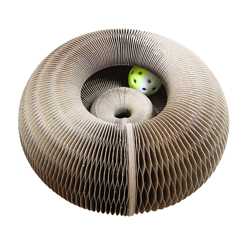 Foldable Cat Scratch Board with Bell