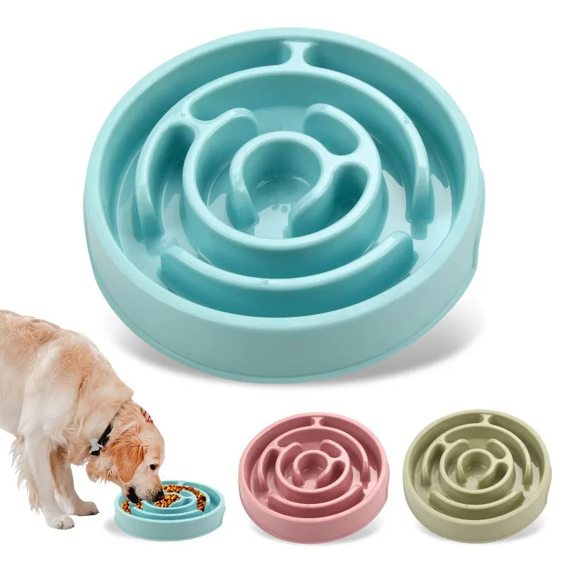 1PC Pet Cat Dog Slow Food Bowl