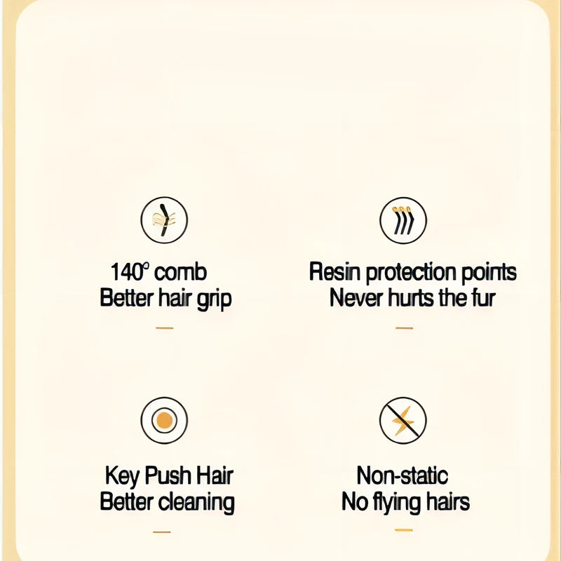 One-Click Pet Hair Cleaning Brush